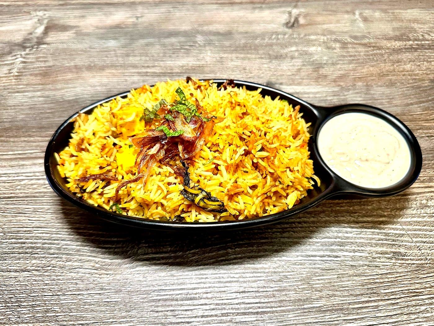 Chicken Boneless Biryani at Mint Indian Bistro Las Vegas