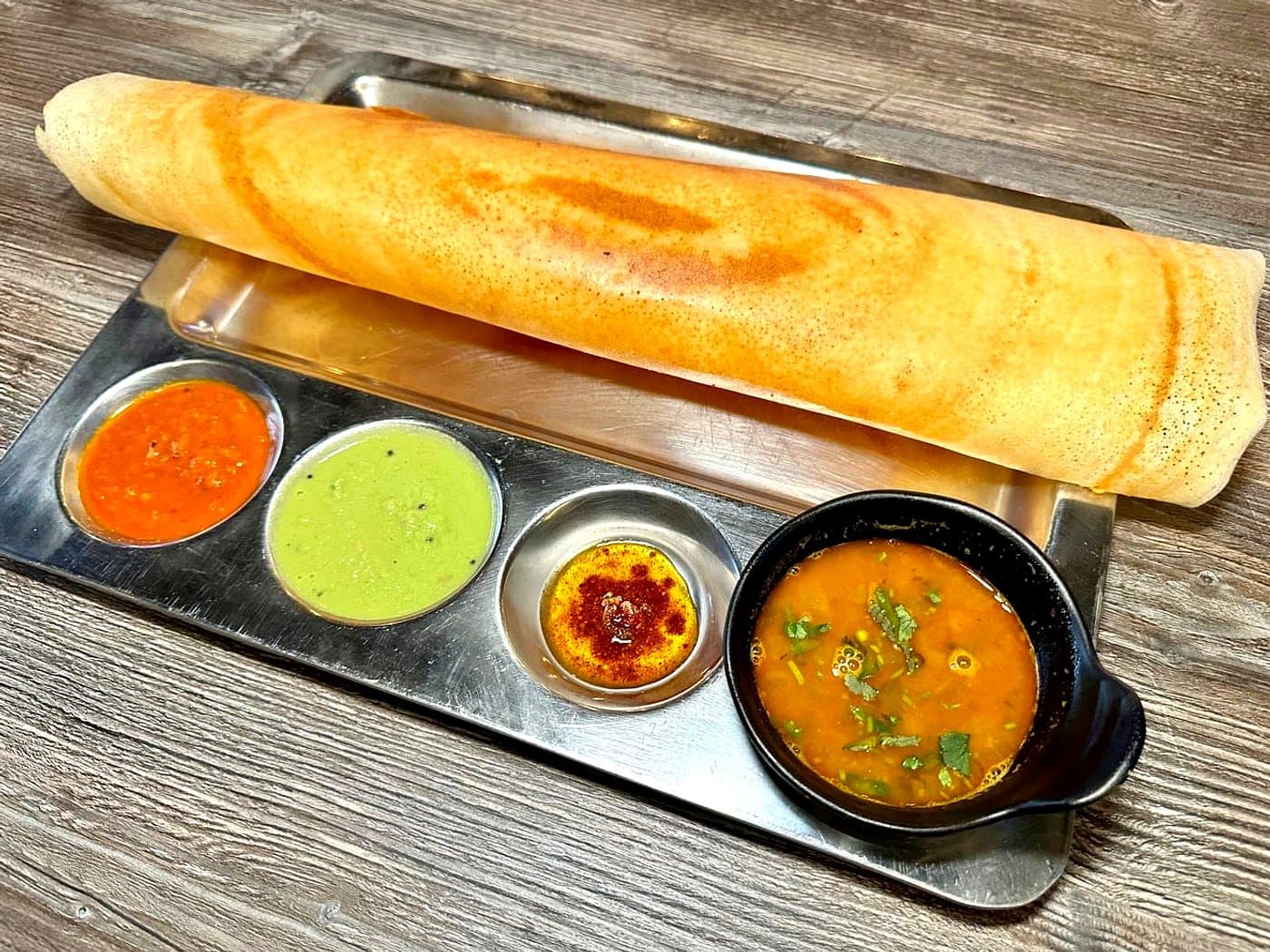 Vegan Masala Dosa at Mint Indian Bistro Las Vegas