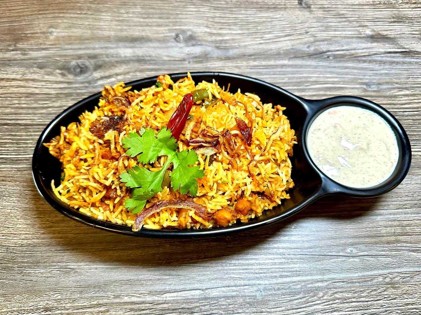 Vegan Veggie Biryani at Mint Indian Bistro Las Vegas