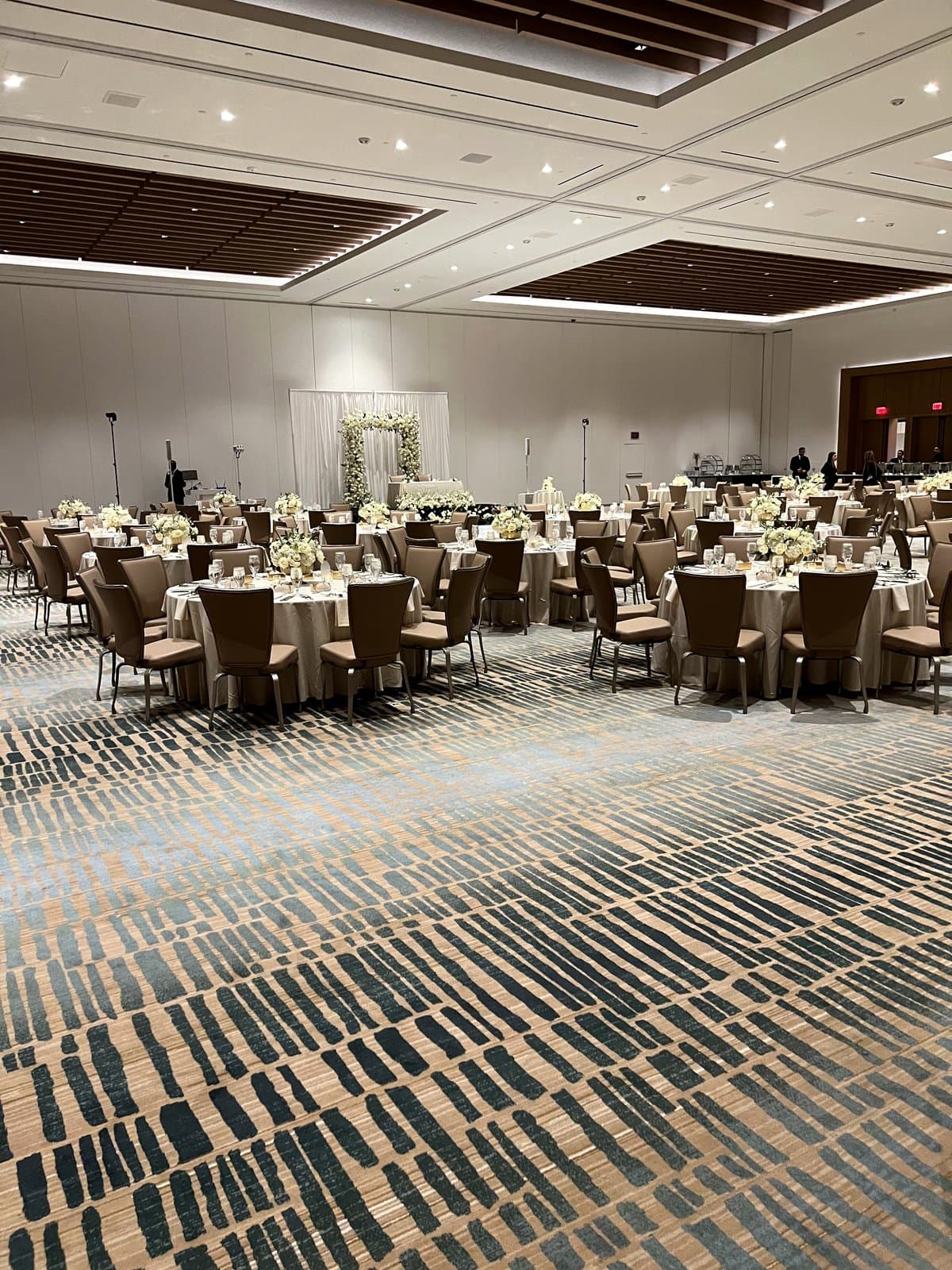 Indian wedding catering buffet in a Las Vegas ballroom